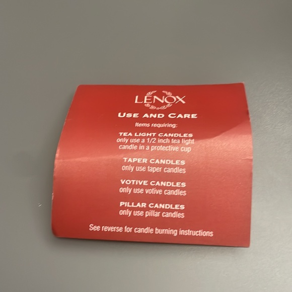 Vintage Lenox Tartan Christmas Design Porcelain Candle Wax Melter Beautiful NEW - Picture 7 of 10